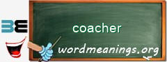 WordMeaning blackboard for coacher